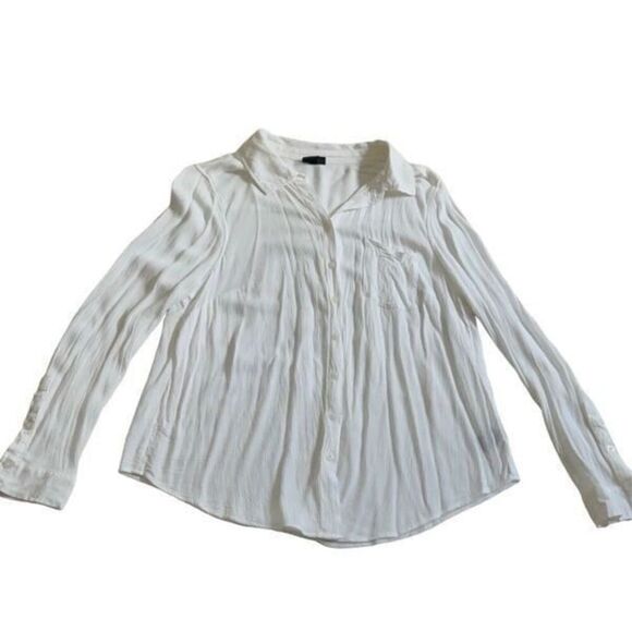Torrid White Blouse Shirt Size L - Picture 1 of 9